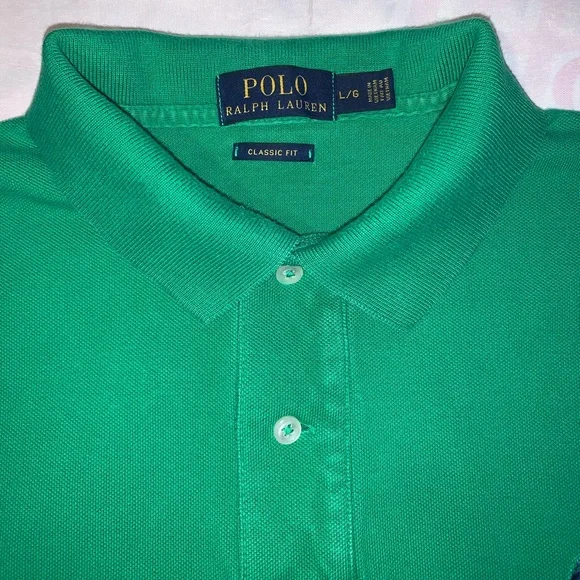Men’s Polo by Ralph Lauren Shirt Green Size LARGE - Picture 2 of 9